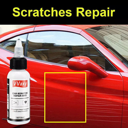 Car Scratch Repair Wax by V-Vaxy, Three 50ml Bottles with Three Sponges and Three Towels for Paint Application