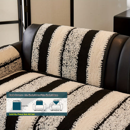 Sofa Cover, Thick Plush Jacquard Couch Pad in Four Colors with Loveseat and Extra-Large Sizes