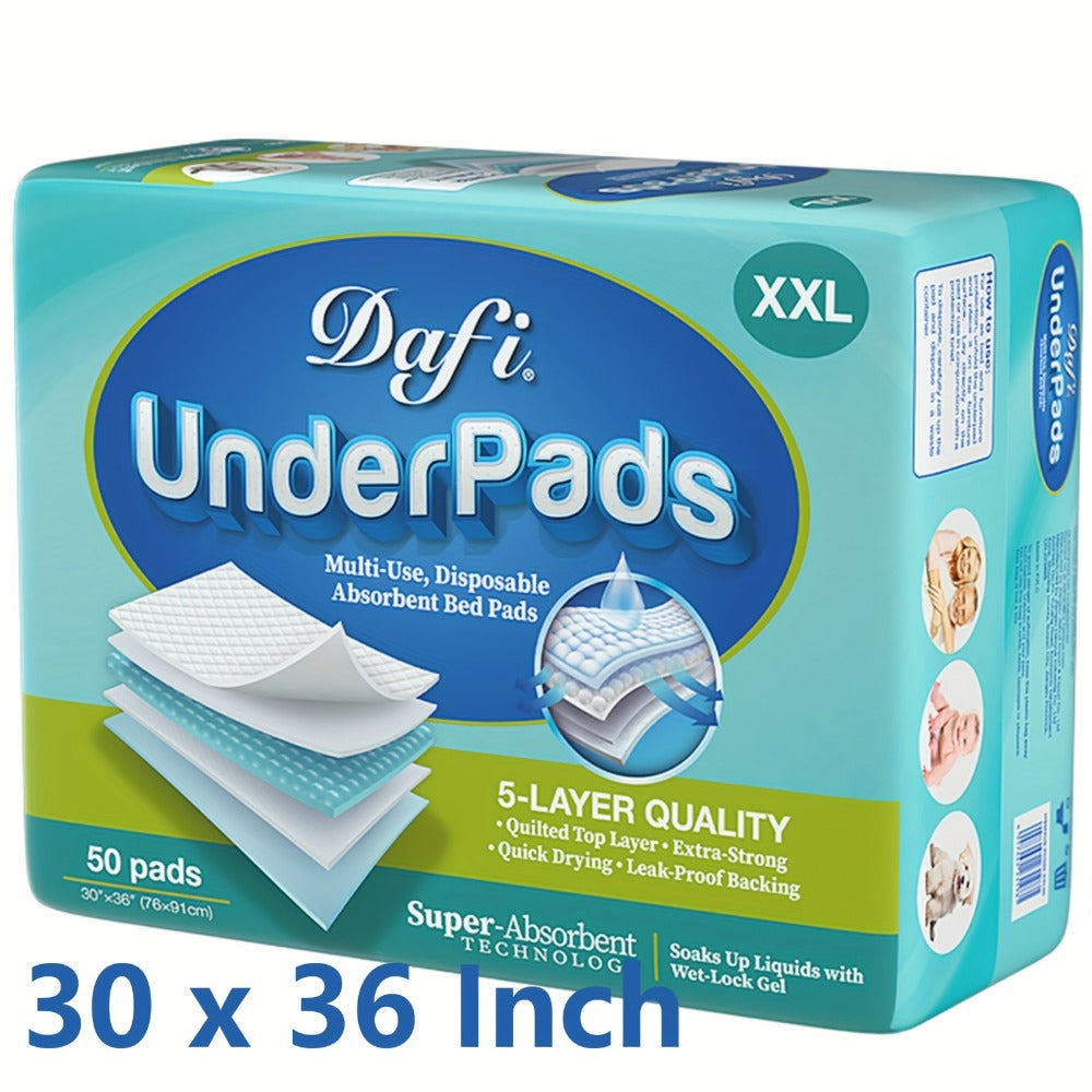 Extra Large Disposable Underpads 30x36 Inch Super Adult Incontinence Bed Pads with Effective for Entryways, Bedrooms and Living Spaces