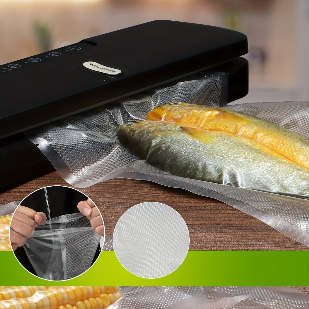 Vacuum Sealer Bags Reusable Airtight Food Storage Bags Multiple Sizes, No Power Needed, Keep Meat