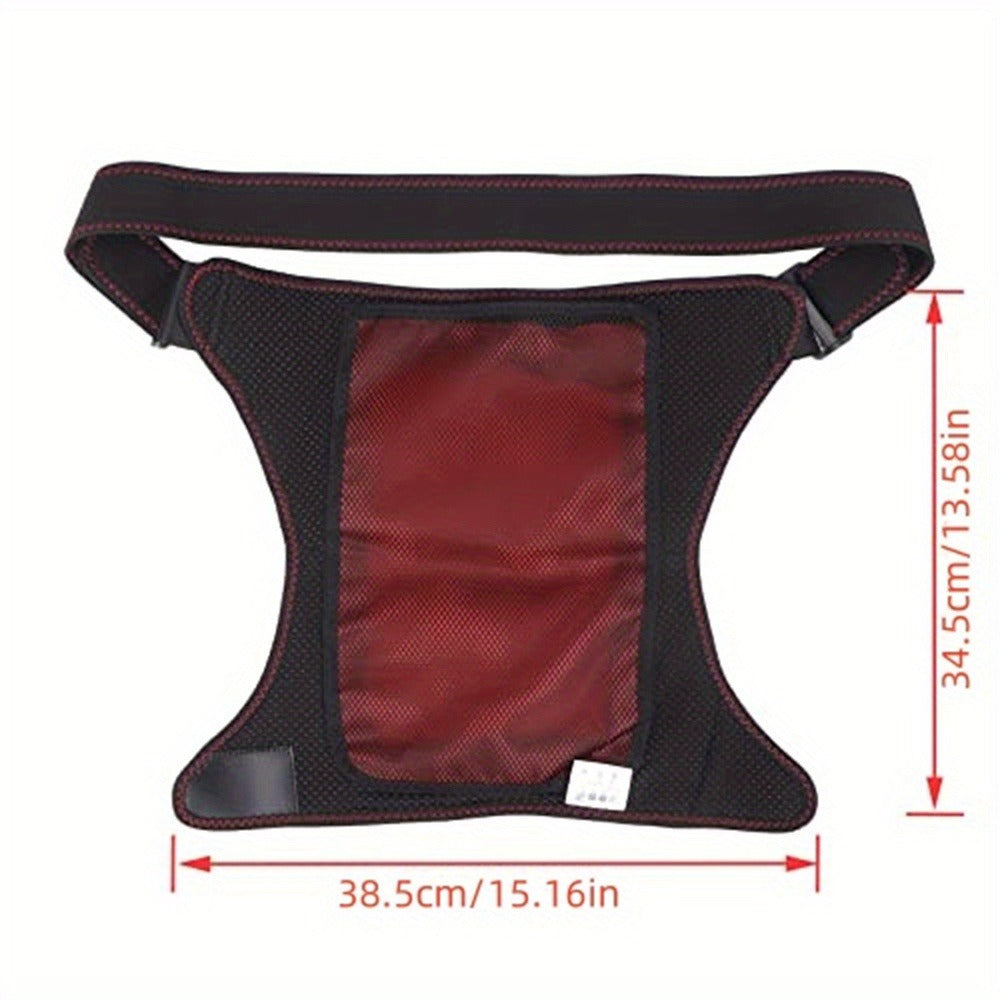 Heated Hip Brace USB Electric Heating Pad with 3 Vibration Massage Modes Hip Pain Wrap Belt for Women Men for Home or Salon Spa Use