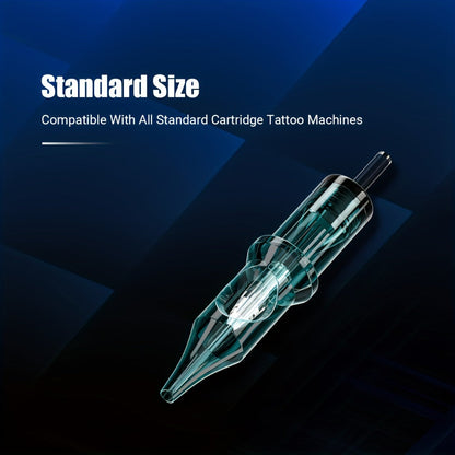 Tattoo Cartridge Needles Disposable 20/50pcs - Standard Round Liner RL & Round Magnum RM Mixed Sizes