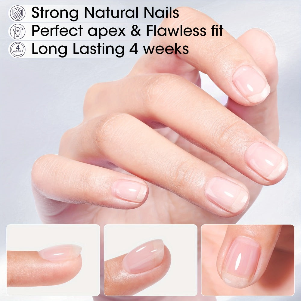 Clear Builder Gel HEMA-Free 5-in-1 2pcs 1.35oz – Nail Extension Strengthener Apex Construction Art Sealing & Repair | Soak-Off UV LED 28+