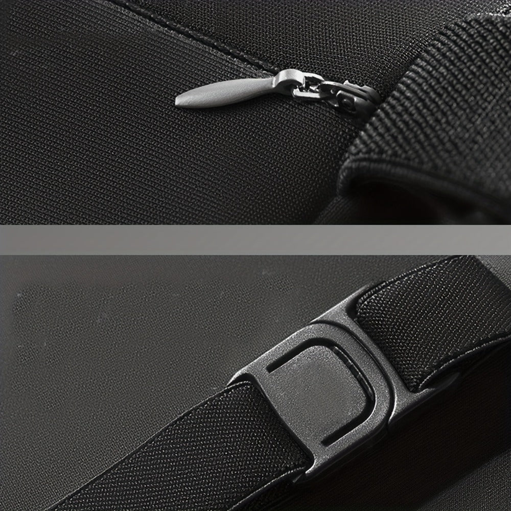 Car Neck Pillow and Lumbar Cushion Set in Black with Memory Foam Fill, Straps and 27 x 29cm and 39 x 38cm Sizes