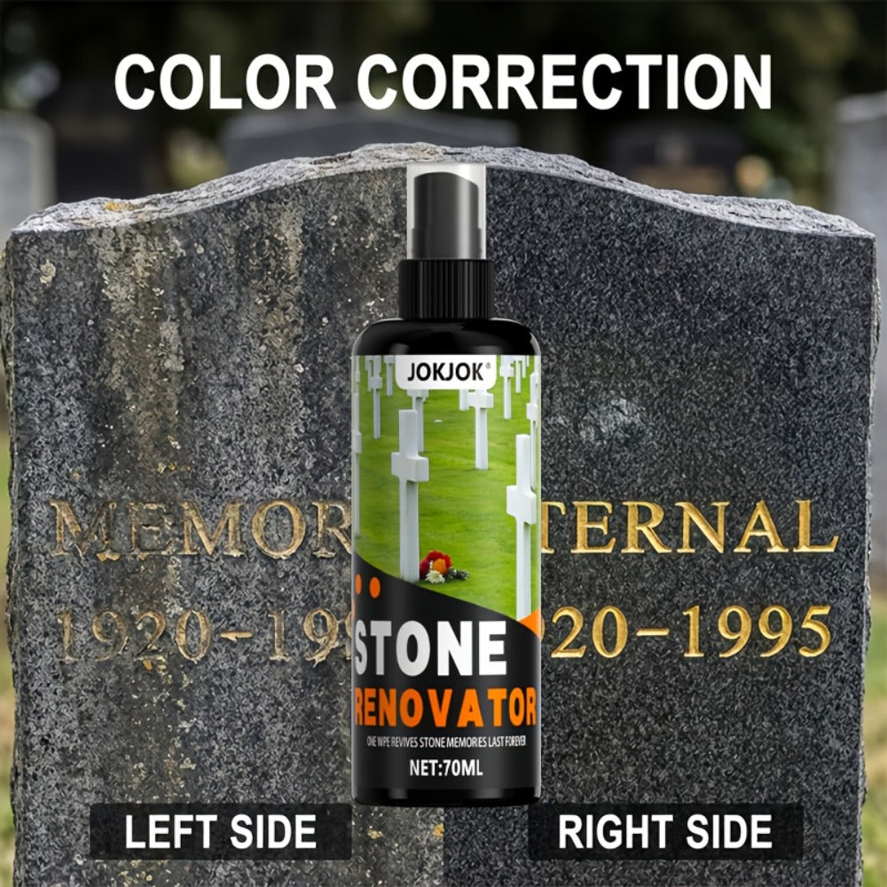 Stone Care Agent for Tombstone Memorial Stone Cleaner Quickly Restores Original Color for Entryways, Bedrooms and Living Spaces