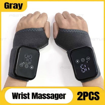 Heated Hand Massager Gloves, Rechargeable Vibrating Wrist & Hand Protector with 3-Speed Heat Control