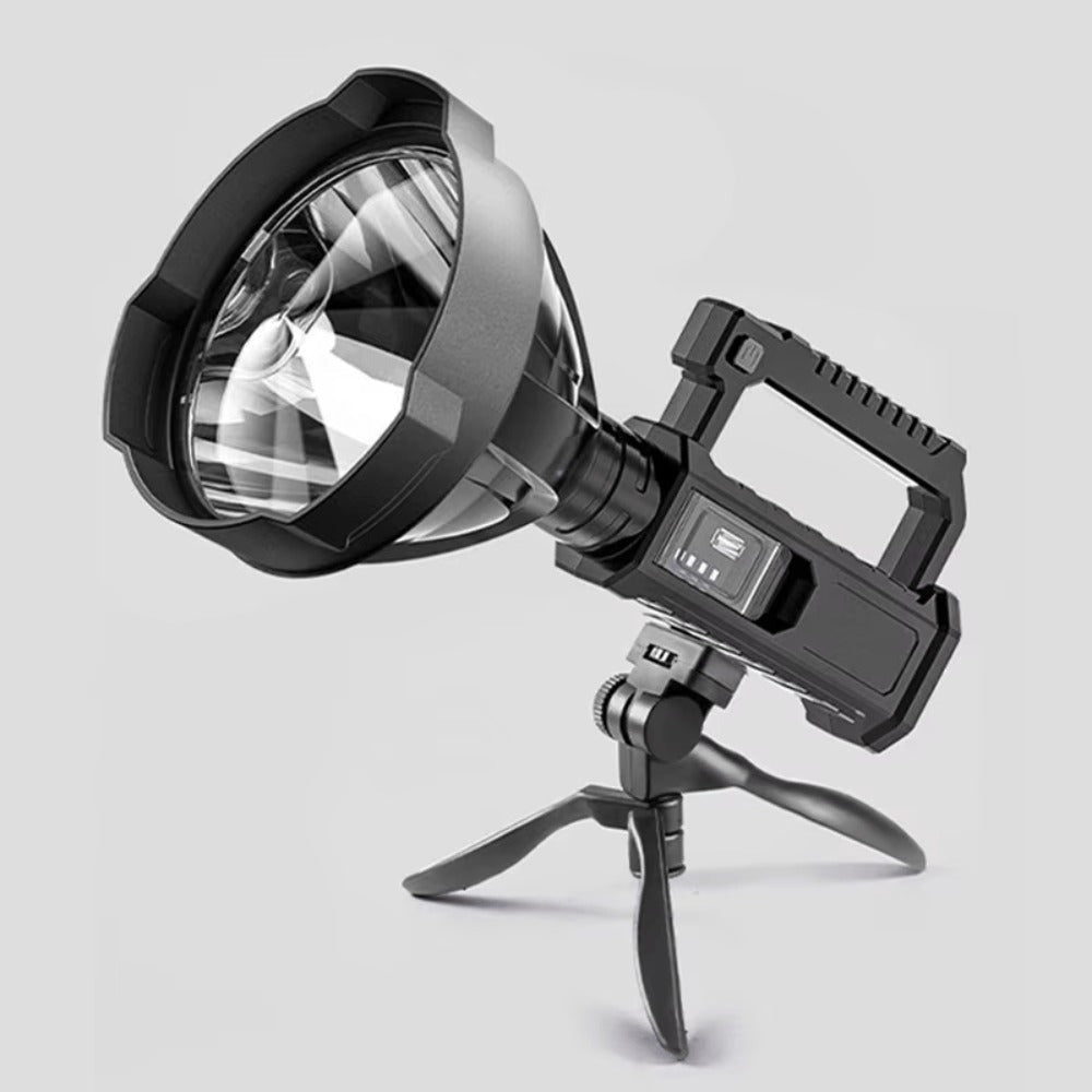 XHP90 High Power LED Flashlight USB Rechargeable Powerful Spotlight Searchlight, 4 Modes for Camping, Travel and Outdoor Use