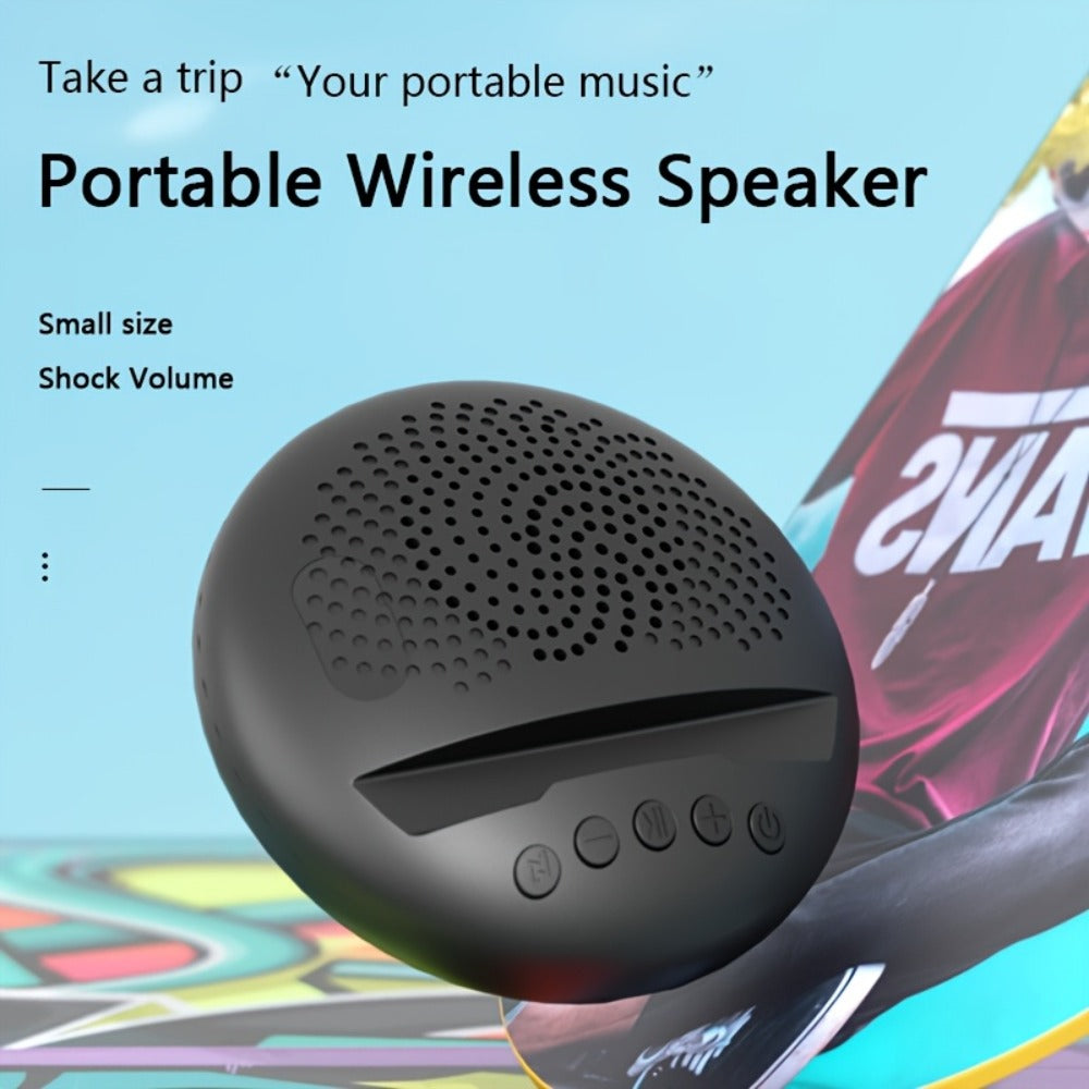 Multifunctional Bluetooth Speaker with Phone Stand & Pen Holder, Portable Wireless Speaker with Rope