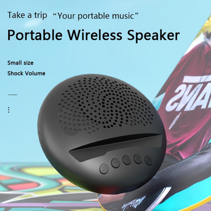 Multifunctional Bluetooth Speaker with Phone Stand & Pen Holder, Portable Wireless Speaker with Rope