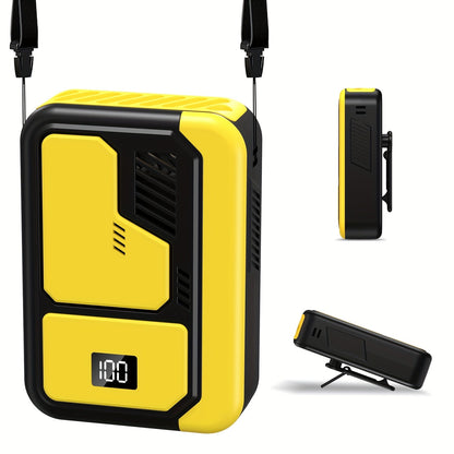 Neck Fan Portable Wearable, 3000mAh Battery Hands-Free Personal Fan 3 Wind Speeds Digital Display