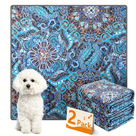 Washable Dog Pee Pads – 4-Layer Super Absorbent Non-Slip Reusable Puppy Potty Training Pads, Leak-Proof TUP Coating