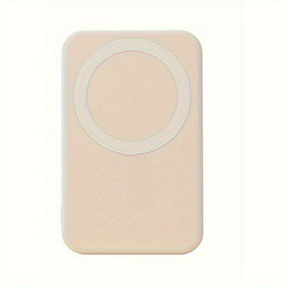30000mAh-Labeled Magnetic Wireless Power Bank with Built-In USB-A and USB-C Cables in Four Colors