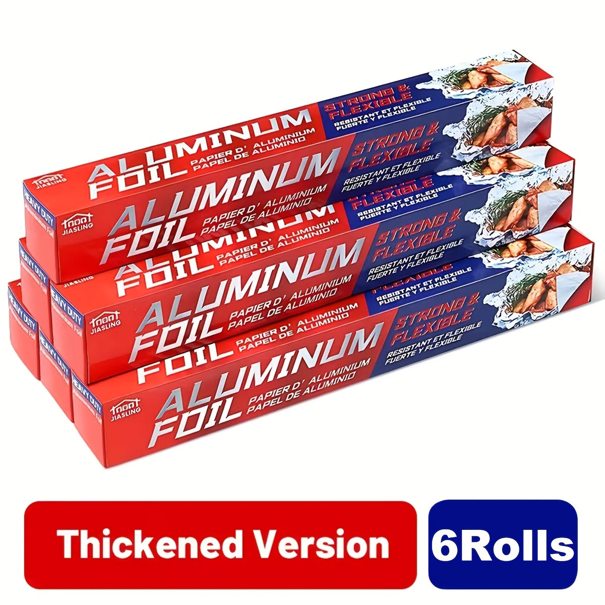 Aluminum Foil Roll 12 Inch Wide 30 Sq Ft for Restaurant Food Packaging Grilling Cooking for Grilling, Camping and Outdoor Meals