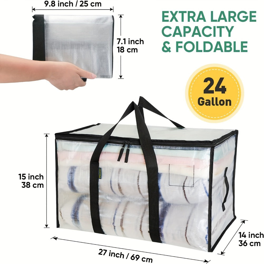 Moving Bags Oversized Storage Tote with Reinforced Handles for Clothes Packing and Moving Supplies