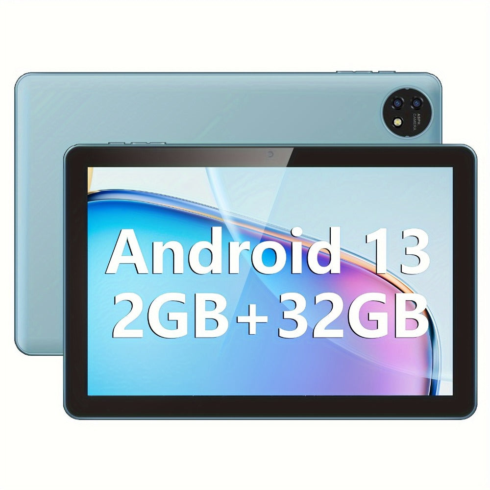 Android Tablet 10-Inch with Android 13, GPS, GMS Certification, 32GB Internal Storage and 6000mAh