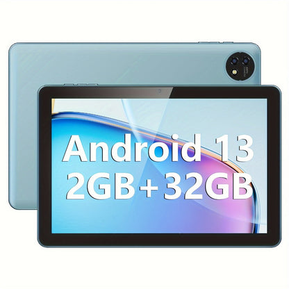 Android Tablet 10-Inch with Android 13, GPS, GMS Certification, 32GB Internal Storage and 6000mAh