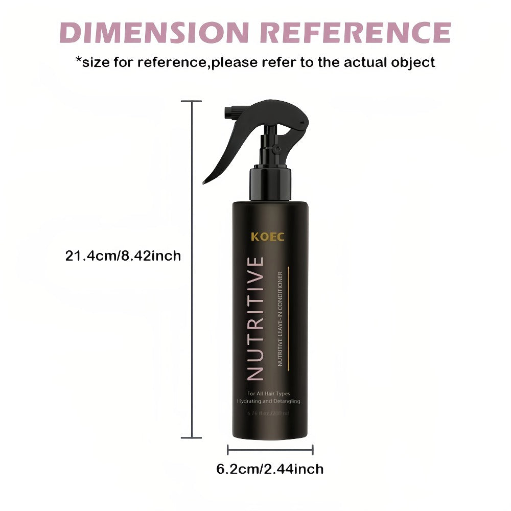 Keratin Biotin Leave-In Conditioner 6.76oz, Anti-Frizz Detangler with Argan Oil & Plant Extracts