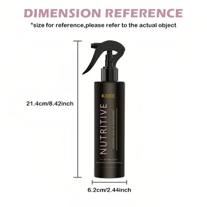 Keratin Biotin Leave-In Conditioner 6.76oz, Anti-Frizz Detangler with Argan Oil & Plant Extracts