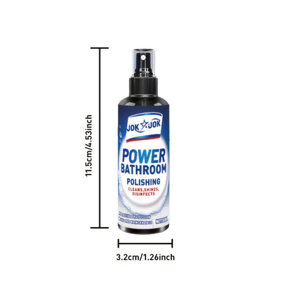 Glass Cleaner Spray Streak-Free Shine Removes Hard Water Stains Soap Scum Water Spots for Bath Time, Home Spa and Personal Care