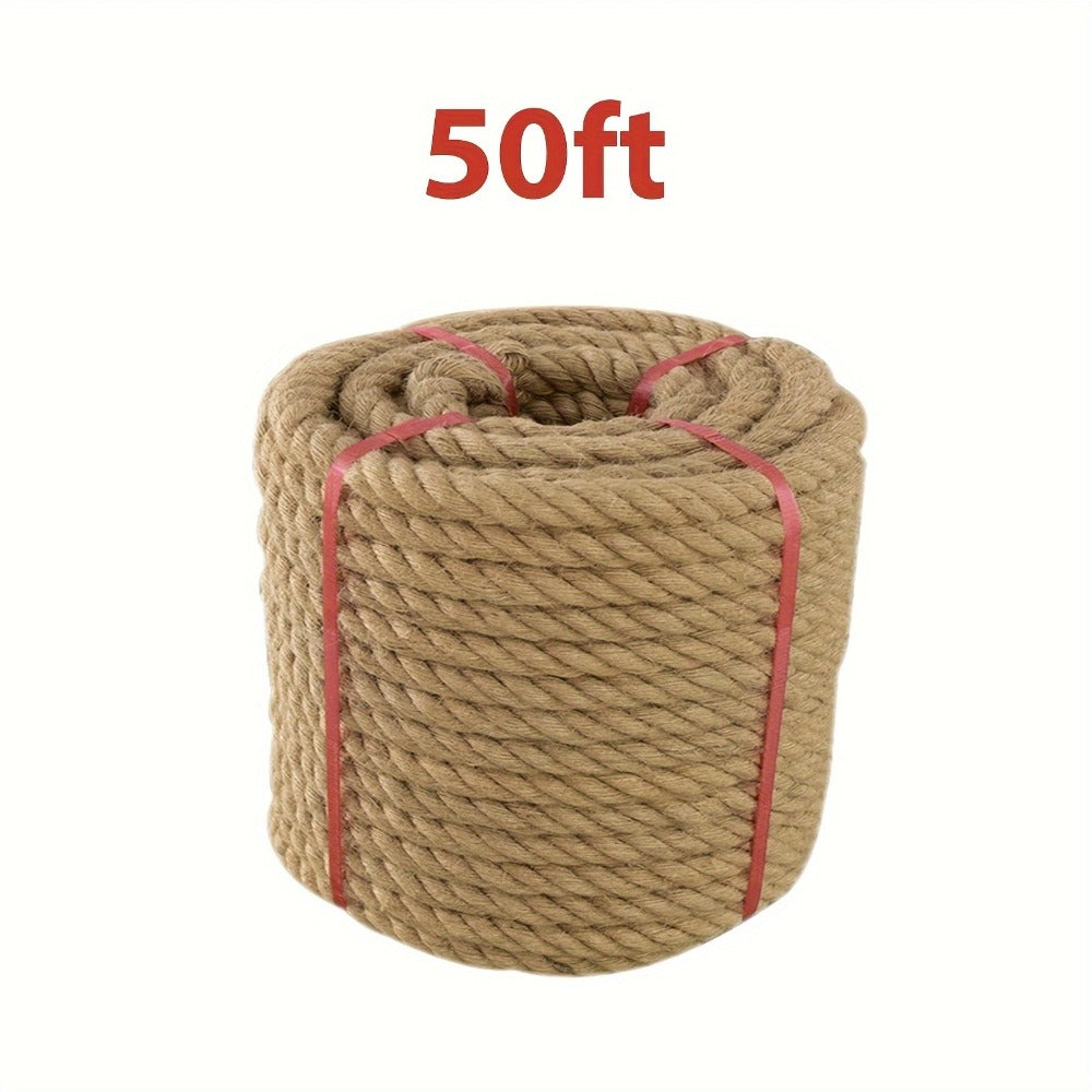 Manila Rope Natural Jute Twisted Hemp Rope for Entryways, Bedrooms and Living Spaces, with the Listed Configuration