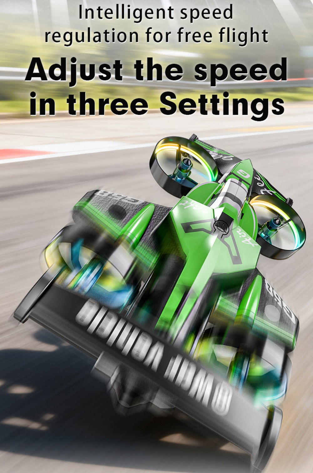 2-in-1 Mini RC Car and Drone Combo Dual Mode Switch One-Touch Takeoff Stable with the Listed Color, Size or Set Options for Everyday Use