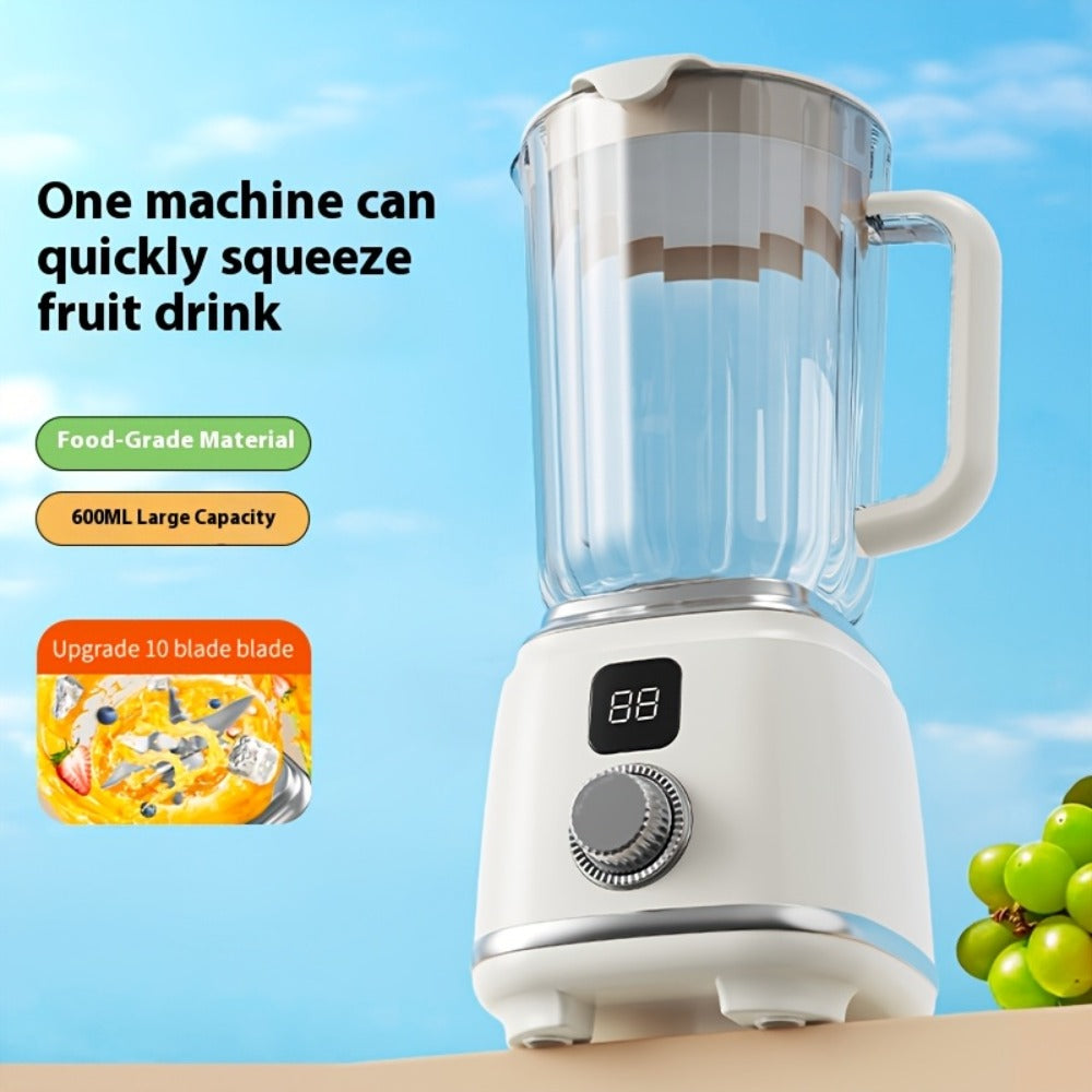 USB Rechargeable Portable Juicer Blender with Digital Display for Smoothies & Shakes, Home Office Travel