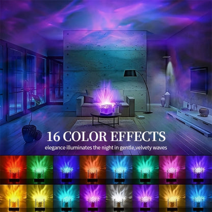 LED Star Projector Night Light USB Powered, 7-Star Galaxy Starry Sky & Water Ripple Effect Lamp for Bedroom Camping Wedding Home Decor