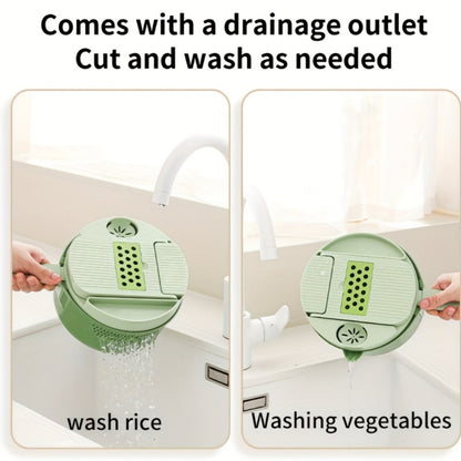 Vegetable Chopper 16-in-1 Manual Food Processor with Container, Onion Dicer, Potato Slicer, Garlic Mincer