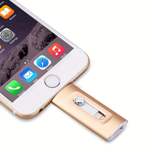 USB Flash Drive 4-in-1 USB 3.0 Multi-Connector Drive with 128GB or 256GB Capacity and Four Color Options