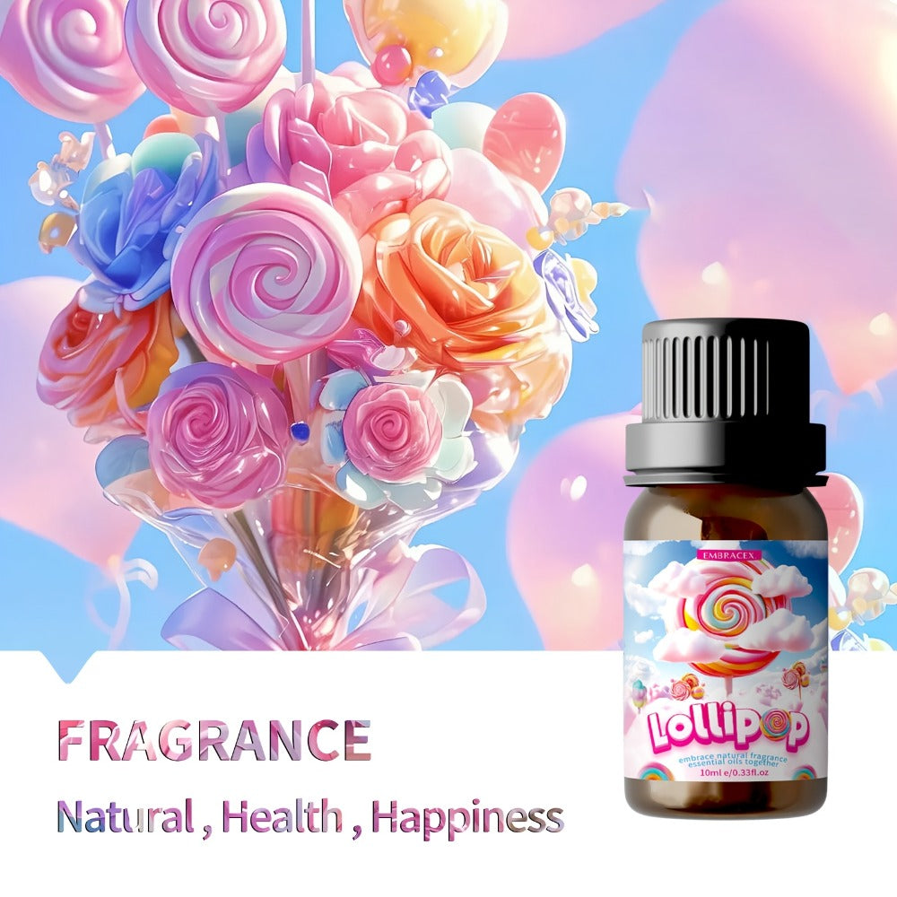 Lollipop Scented Fragrance Oil 10ml Alcohol Free Sweet Aroma for Diffuser Body Massage DIY Candle Soap Making Unisex Gift Women Men