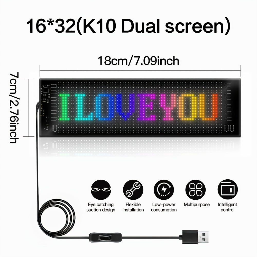 Programmable RGB LED Pixel Display Panel App Controlled for an Everyday Personal Care Routine