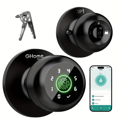 Smart Door Lock GHome K10 K10 PRO K20 and KD03 PRO Knob Models with Three or Four Access Methods
