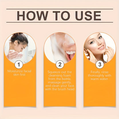 Turmeric Kojic Acid Facial Cleanser 2pcs Set – Deep Cleansing Oil Control Pore Refining Brightening Face Wash for Women Men