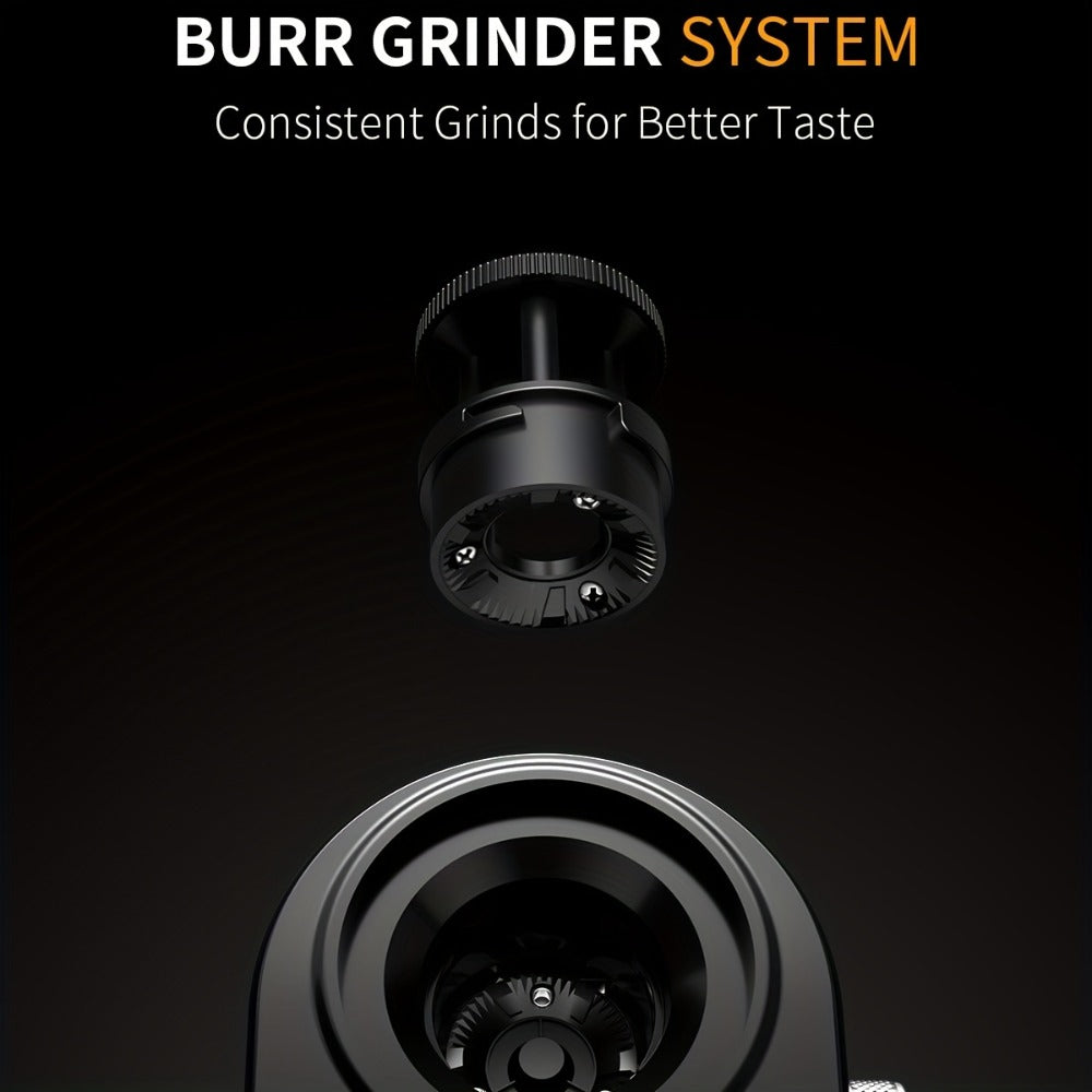 Electric Burr Coffee Grinder with 16 Grind Selections, 2-14 Cup Dial and Silver 9.5 x 7 x 5-Inch Body