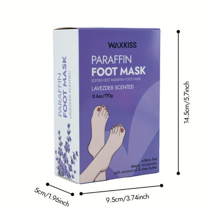 Paraffin Wax Moisturizing Hand & Foot Mask WAXKISS – Non-Greasy Skin Softening Treatment Lavender & Grapefruit Scent