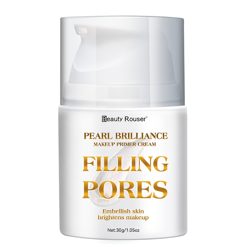 Pore Filling Makeup Primer Cream 30g, Oil Control Vitamin E Non-Greasy Formula for Flawless Smooth Skin Finish All Skin Types
