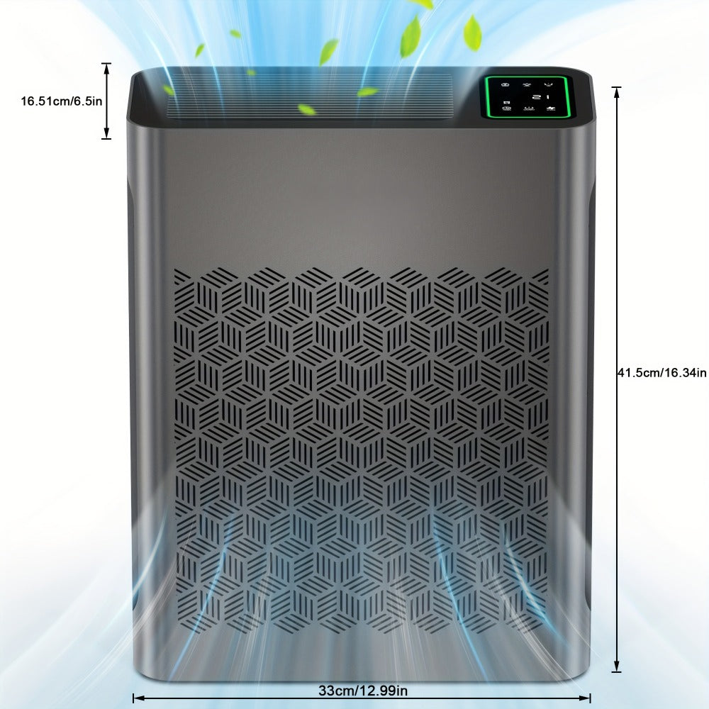 Air Purifier with HEPA Filter, PM2.5 Display, Air Sensor, Auto Mode, Timer and Two Color Options