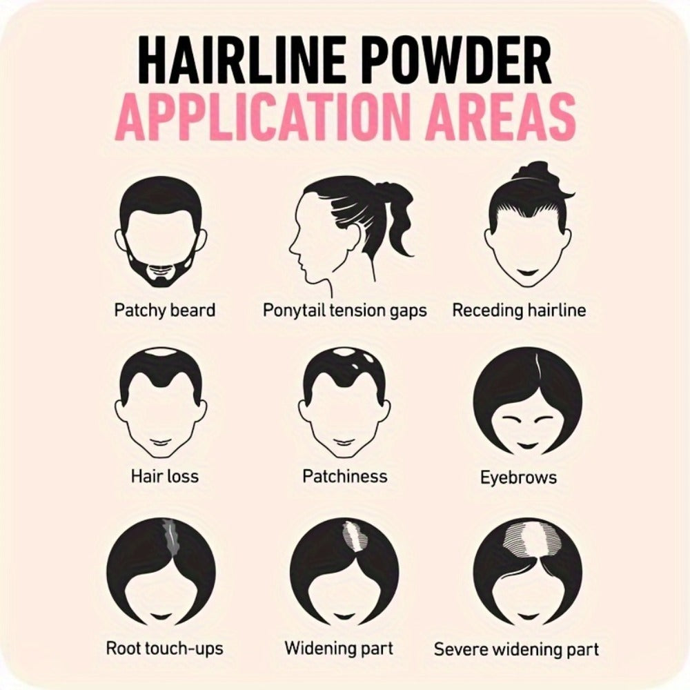 Hair Loss Cover Powder Hairline Concealer for Thinning Hair & Bald Spots – Volumizing Root Touch Up Scalp Powder