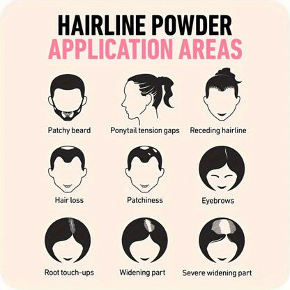 Hair Loss Cover Powder Hairline Concealer for Thinning Hair & Bald Spots – Volumizing Root Touch Up Scalp Powder