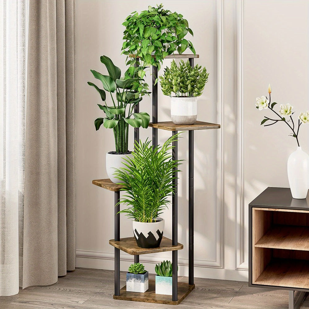 Plant Stand Indoor Multi Tier Corner Metal Flower Stand Tall Plant Shelf for Living Room Bedroom Patio for Garden, Patio and Yard Use