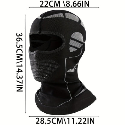 Windproof Neck Gaiter Face Mask 2 Pack – Breathable Knit Nylon Full Face Scarf Head Cover for Cycling, Skiing
