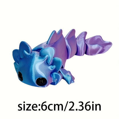 3D Printed Axolotl Figures Set 15pcs – Cute Mini Axolotl Toys for Desktop Decoration, DIY Miniature Landscape