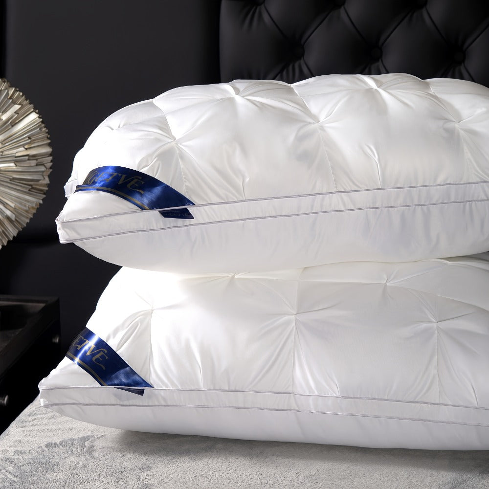 Pillows 2 Pack Queen King Size – Luxury Hotel Quality Deep Sleep Neck Support Pillow High Fluffiness Soft Breathable Fabric All Season Bed