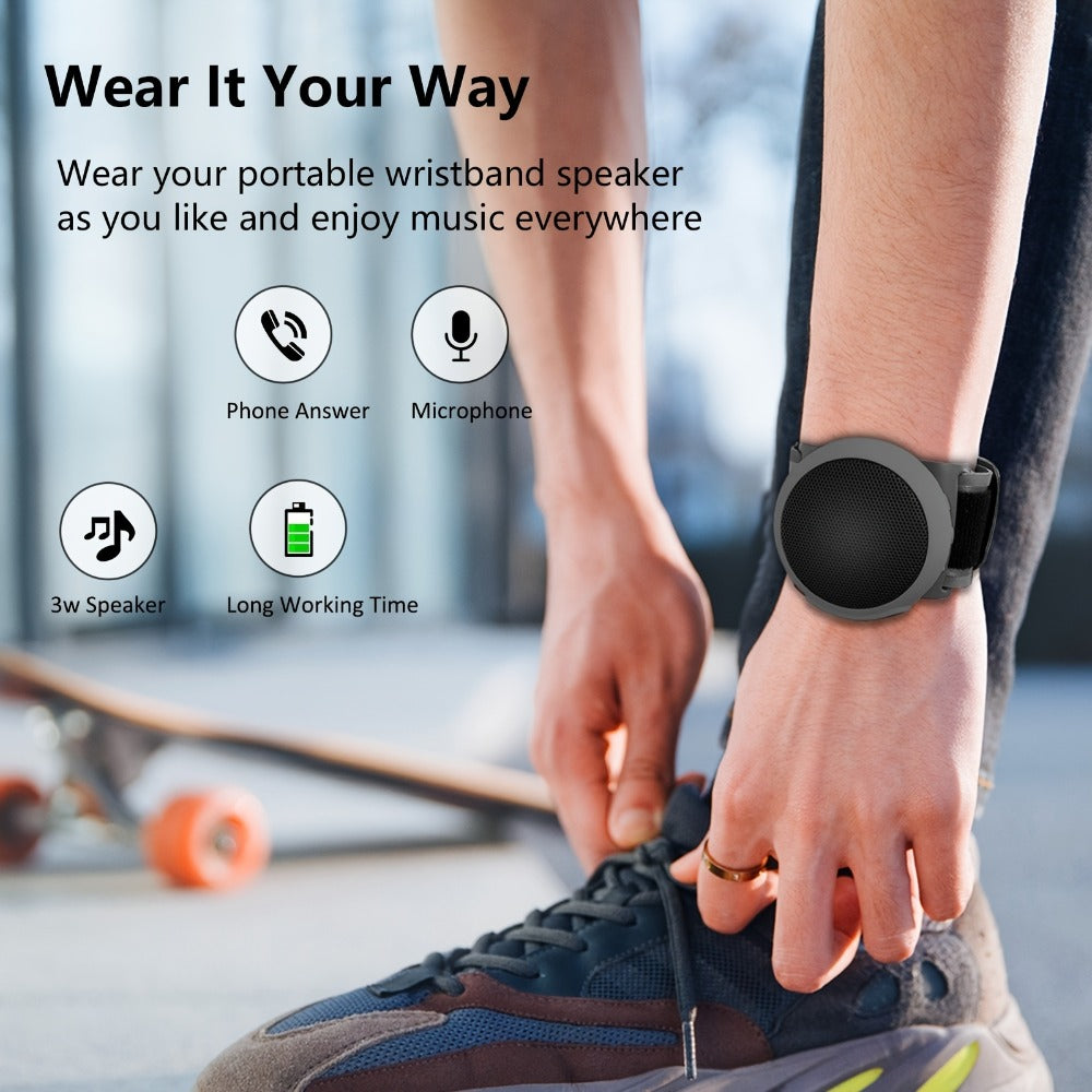 Clip-On Wearable Bluetooth Speaker with TWS Dual Pairing, Ancwear Portable Outdoor Speaker for Cycling Hiking Running Motorcycling