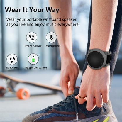 Clip-On Wearable Bluetooth Speaker with TWS Dual Pairing, Ancwear Portable Outdoor Speaker for Cycling Hiking Running Motorcycling