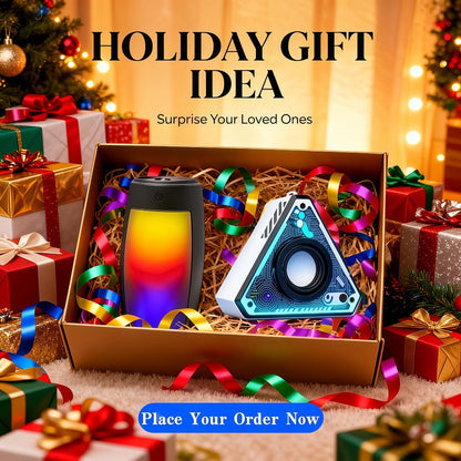 Portable Bluetooth Speaker Triangular Rechargeable Model with Subwoofer and Six available choices Options