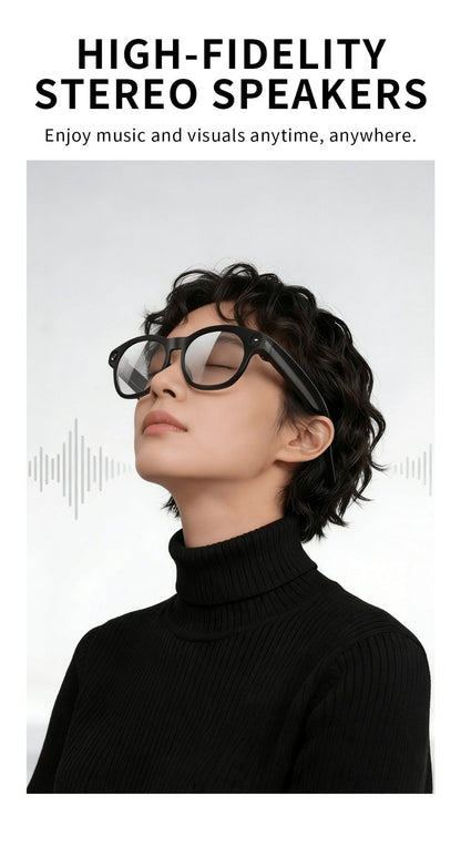 Smart Glasses with Camera and Bluetooth, 8MP Camera Eyewear with Translation, Object Recognition, Touch Control and Bluetooth Audio