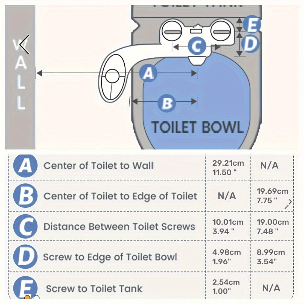 Bidet Attachment for Toilet – Dual Retractable Nozzle Non-Electric Self-Cleaning Fresh Water Bidet Sprayer