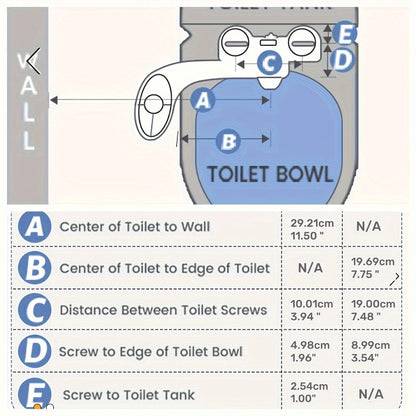 Bidet Attachment for Toilet – Dual Retractable Nozzle Non-Electric Self-Cleaning Fresh Water Bidet Sprayer