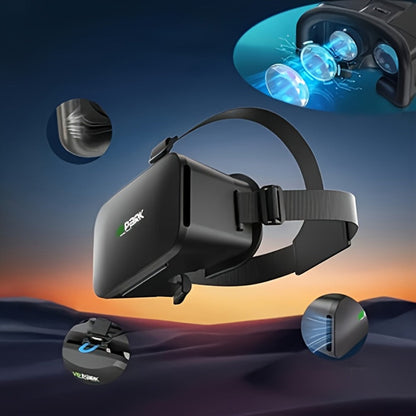 VR Headset All-in-One 3D Standalone with Motion Tracking, Adjustable Headband & Nose Pad, VR Park System for Games